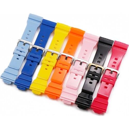 Watch accessories resin strap mens pin buckle rubber watch band for Casio BABY-G BA-111 BA-110 BA-112 BA-120 watch with women