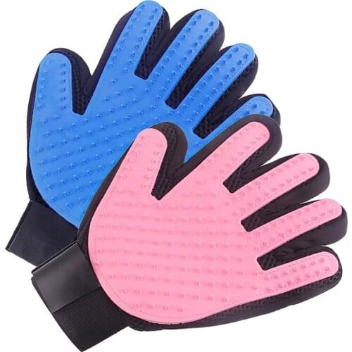 Cat Gloves Pet Grooming Cleaning Brush Pet Bathing Hair Removal Gloves Dog Grooming Cleaning Massage Glove Dog Accessories