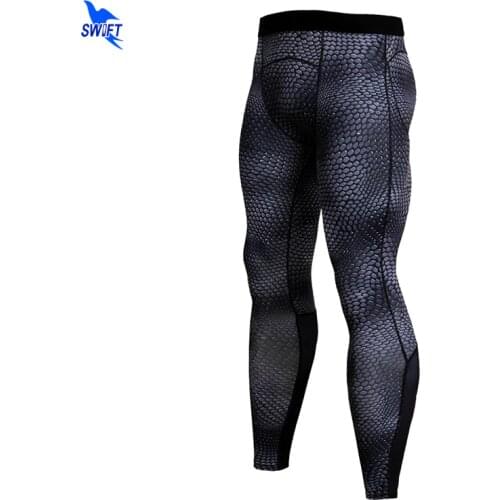 3D Printed Mens Compression Pants MMA Bodyboulding Running Skinny Tights Fitness Jogging Sports GYM Trousers Quick Dry Leggings