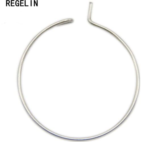 REGELIN 20/25/30mm Stainless Steel Circle Earring Settings Accessories Earrings Hook Clasps Fit DIY Ear Jewelry Making 50pcs/lot