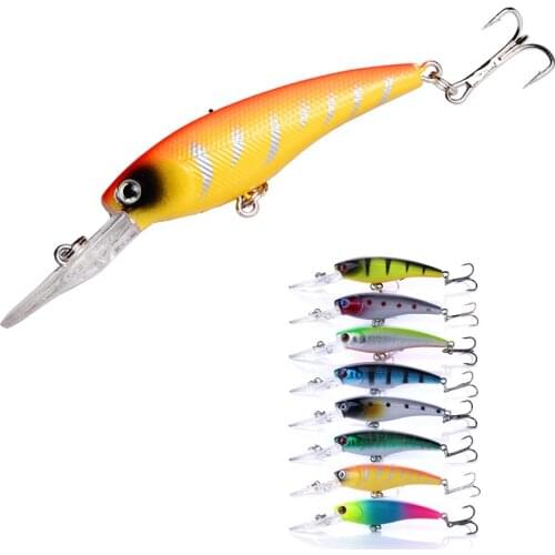 1PCS 8.3g/9cm Quality Minnow 8 Color Fishing Lure Swimming Wobblers Pesca Carp Hard Crankbait Fishing Tackle