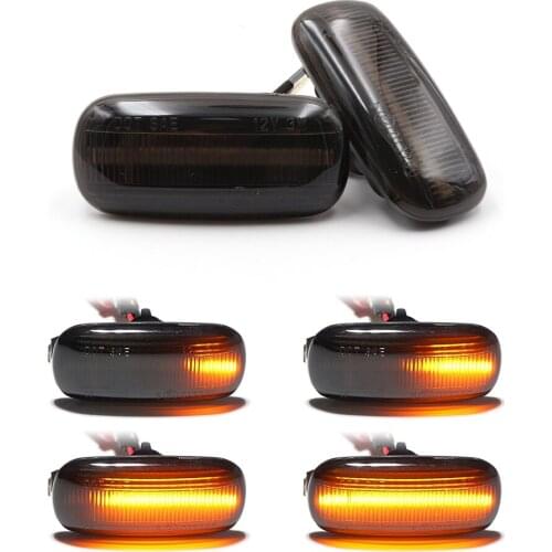 2X Car Led Dynamic Side Marker Turn Signal Light Sequential Blinker Lamp For Audi A3 S3 8P A4 S4 RS4 B6 B7 B8 A6 S6 RS6 C5
