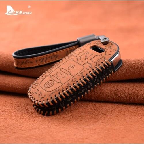 AIRSPEED 1pcs Suede for Audi A4 A5 A7 S5 S7 B6 B7 B8 Q5 A8 A3 Accessories Car Key Case Cover for Audi A4 A5 Key Protector Shell