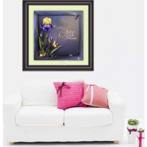 Diamond Embroidery Flowers Mosaic Crafts Square Diamond Diy Painting Pattern Rhinestones For Needlework Noble Elegant Flowers4