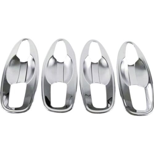 Car Accessories for Renault Kadjar 2015 2016 2017 ABS Chrome Exterior Door Bowls Frame Trim 8pcs