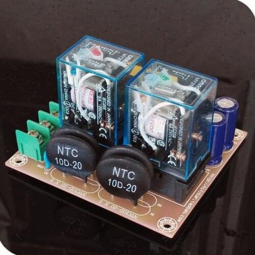 BH04 5A silver contact relay 2000W High Power Class A amplifier audio Power start protection board finished