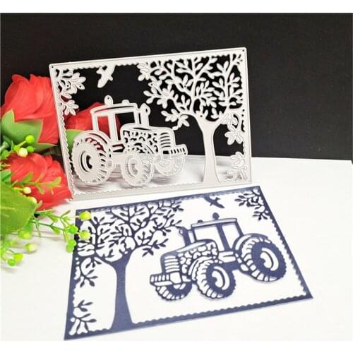 DIY die car metal carbon steel knife mold Christmas tree handmade paper embossing etching cutting knife mold cutting die