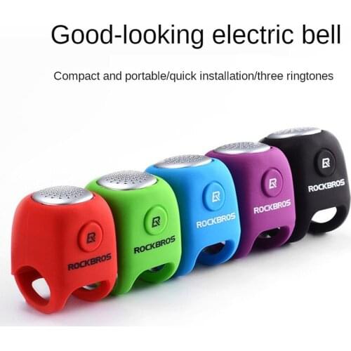 ROCKBROS Bicycle Electric Horn Mountain Bike Bell Dead Flying Electronic Horn Personality Bell Riding Accessories Cn(origin)