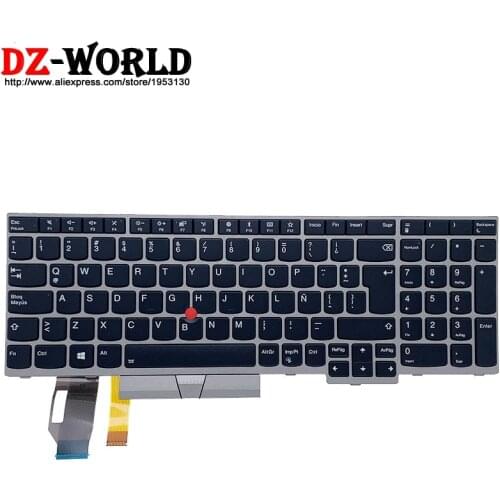 New/Orig LA Latin Spain Backlit Keyboard for Lenovo Thinkpad E580 E585 E590 T590 P53S L580 L590 P52 P72 P53 P73 Laptop 01YN663
