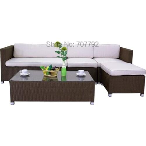 Modern style rattan furniture patio terrace sofa Set