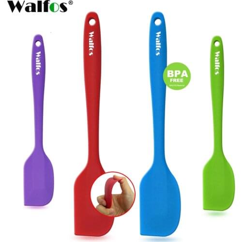 WALFOS Food Grade Non-Stick Silicone Spatula Set Heat Resistant Spatulas Spoon Set Cooking Baking & Mixing Tools