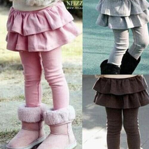 2020 New Arrival Spring Autumn girls fashion leggings Girls Skirt-pants Cake skirt girl baby pants kids leggings 3-7Y