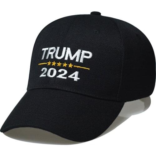 New Trump 2024 Baseball Cap Keep America Great Snapback President Hat 3D Embroidery Cap for Outdoor Hunting Hiking Fishing