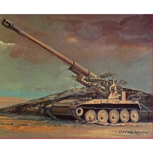 DIYMyModeI USA M110 203mm self propelled howitzer DIY Handcraft Paper Model KIT Handmade Toy Puzzles Gift Movie props