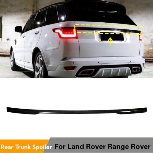 Carbon Fiber Rear Trunk Spoiler Boot Lip Wing Middle Spoiler For Land Rover Range Rover