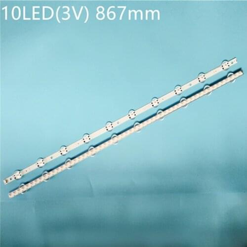 LED Backlight Strip 10 lamp for LG SUNG WEI55V0 E74739 94V-0 43" V17 art3 2867 TV 43LJ614V 43LV340C 43UJ670V 43UJ6565 43UJ6525