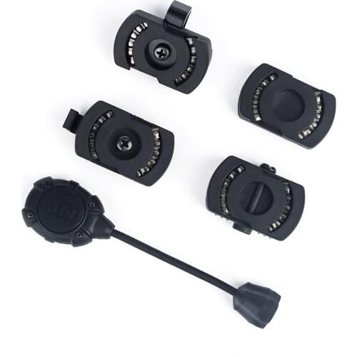 WADSN Tactical Princeton Tec MPLS3 Helmet Light Red/Green/White/IR LED Hunting Helmet Lamp Signal Torch with Mich Molle Mount