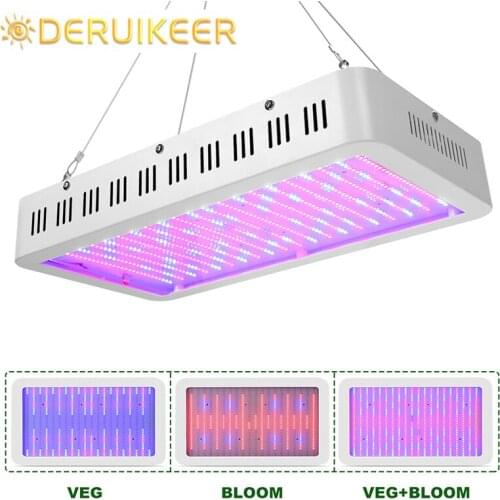 Deruikeer Led Grow Light Full Spectrum Veg Flower Warm White And Red Light 1000W 2000W 3000W Fans Cool