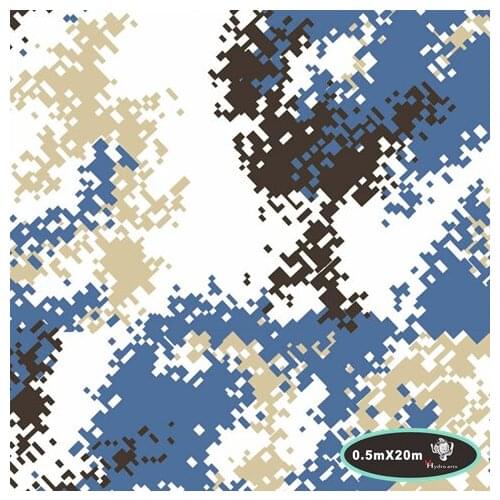 High quality digital camo pattern hydrographic film 50cm hydro water transfer printing film,HFJ034 PVA film