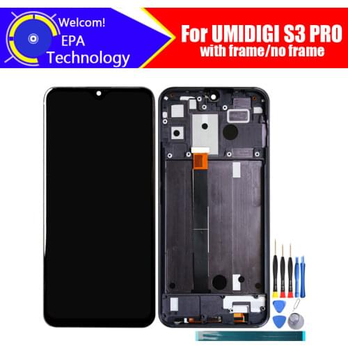 6.3 inch UMIDIGI S3 PRO LCD Display+Touch Screen Digitizer+Frame Assembly 100% Original LCD+Touch Digitizer for UMIDIGI S3 PRO