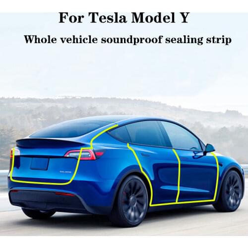 For Tesla Model Y Whole vehicle soundproof sealing strip Car Rubber Sealing Strip Kit Door Hood Weatherstrip