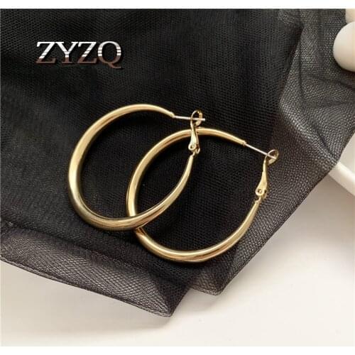ZYZQ New Hoop Earrings Elegant Stylish Wedding Engagement Accessories Earrings For Bride Factory Wholesale Los&Bulk Trend