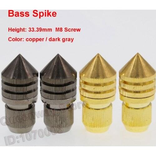 1Set/4PCS Brass Shockproof Spike Stand Feet Foot Bookcase Case Wood M8 Screw