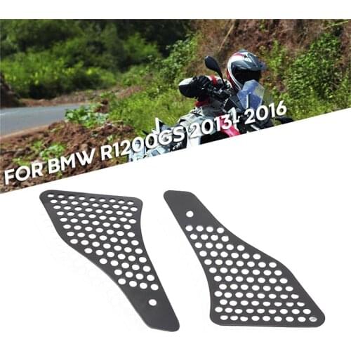 2PCS Motorcycle Air Intake Grill Guard Cover Protector Black CNC For BMW R1200GS R 1200 R1200 GS R 1200GS 2015 2016