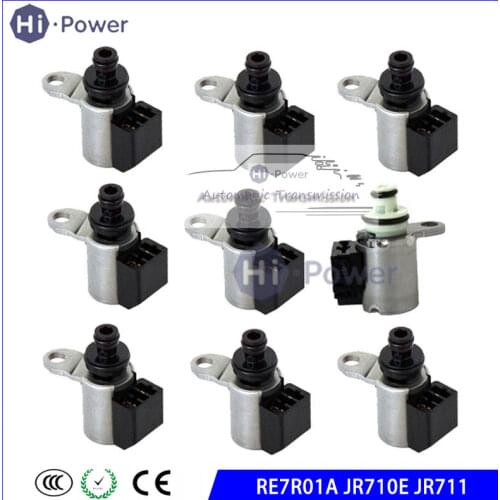9PCS OEM Tested Transmission solenoid for Nissan Pathfinder/Titan/Infiniti EX37/FX50/G37/370Z JR710E JR711 RE7R01A CVT