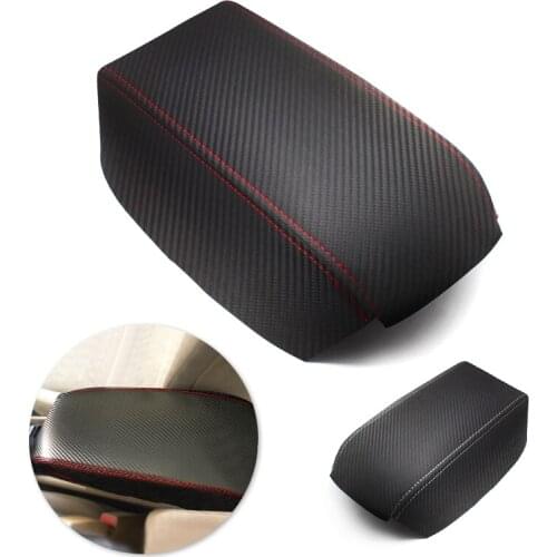 For Honda Civic 8th Gen Sedan 2006 - 2011 Car Accessories Interior Center Armrest Box Cover Carbon Style Leather Sticker Decor