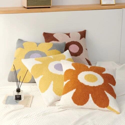 DUNXDECO Coziness Comfort Cushion Cover Couch Decorative Pillow Case Fresh Flora Throw Plush Pillows Cozy Sofa Chair Coussin