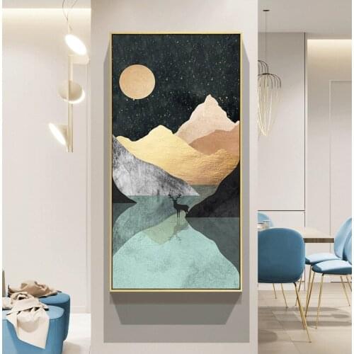 EECAMAIL Diy Nordic Style Porch Diamond Embroidery Full Diamond Stairway Aisle Scenery Modern Diamond Embroidery No Frame
