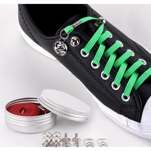 New Design Colorful 100cm Elastic Shoelace No Tie Shoelace For Sneakers