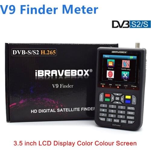 V9 Finder HD Digital Satellite Satfinder DVB-S/S2 3.5 inch LCD H.265 MPEG-4 DVB S S2 Satellite Meter Full 1080P FTA Satfinder