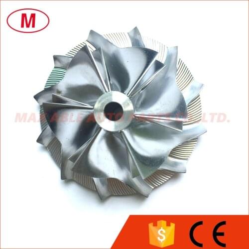 K16 44.40/61.98mm 6+6 blades Forward High Performance Turbo Billet Compressor wheel/Aluminum 2618/Milling compressor wheel