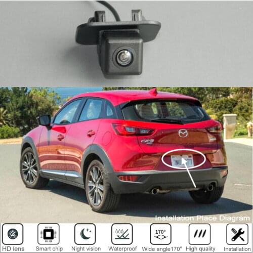 Reversing Camera For Mazda CX-3 CX3 CX 3 KD 2016 to Present High Quality HD CCD Car Rear View BackUp Reverse Parking Camera