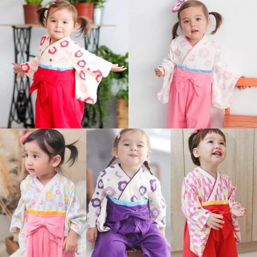 Unisex Infant Full Sleeve Cotton Comfortable Soft Kimono Sleepwear Newborn Baby Boys Girls Japan Style Yukata Pajamas Casual