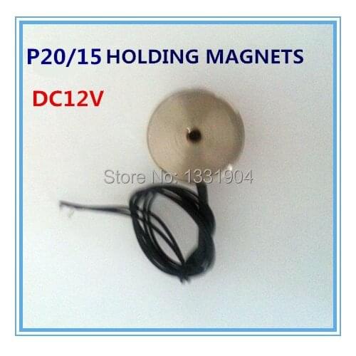 P20/15 Round Electro Holding Magnet DC12V 10pcs/pack, DC solenoid electromagnetic, round electro holding magnet