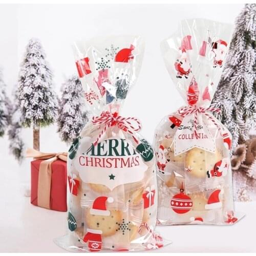 Small Christmas Gifts Bag Christmas Bag Candy Christmas Presents For Kids Girls Xmas Santa Zip Gift Holders Mini Coin Purse Noel