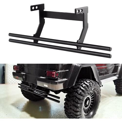 Metal 6X6 RC Car Rear Bumper for 1:10 RC Crawler Car Traxxas TRX4 G500 TRX6 G63 Upgrade Parts