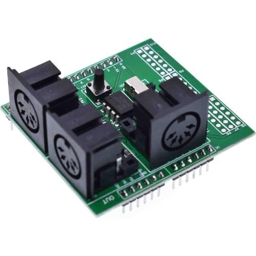 MIDI Shield Musical Breakout Board Instrument Digital Interface Adapter Plate For Compatible Arduino Adapter Board Module