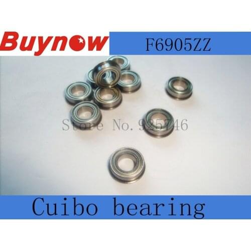 10PCS miniature flanged miniature flanged bearing F6905 F6905ZZ F6905ZZ size:25*42*9 mm