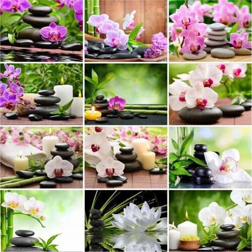 HUACAN Paints By Numbers Flowers Oil Painting On Canvas Picture Full Set DIY Handmade Gift Home Decoration