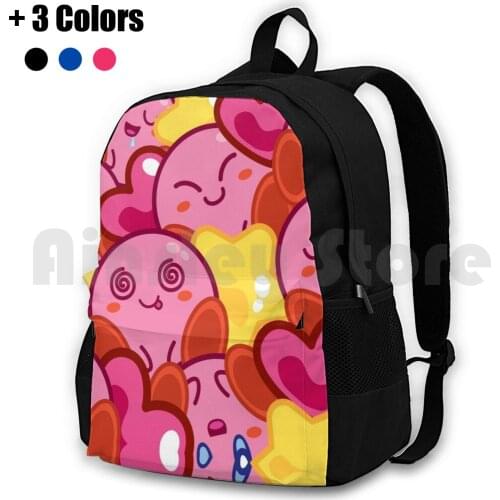 Outdoor Hiking Backpack Waterproof Camping Travel Pink Nintendo Videogames Game Plataforms Children Kids Miyamoto Videogame