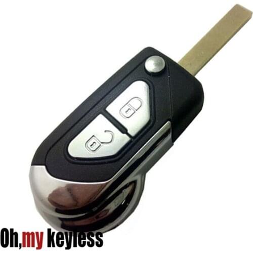 New style Flip remote key shell for Citroen c2 c3 c4 key case for peugeot 207 307 407 key blank