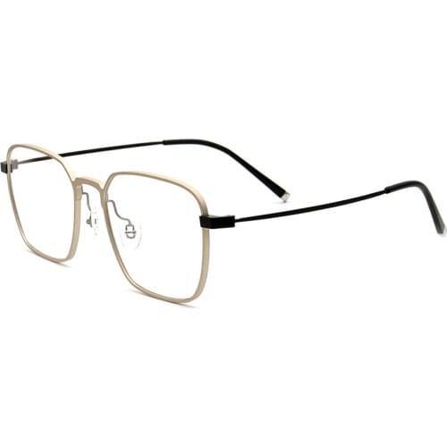 Full-rim High Quality Titanium Ultralight Women Men Frame Custom Made Myopia Lens and Reading Glasses Photochromic Grey N Brown