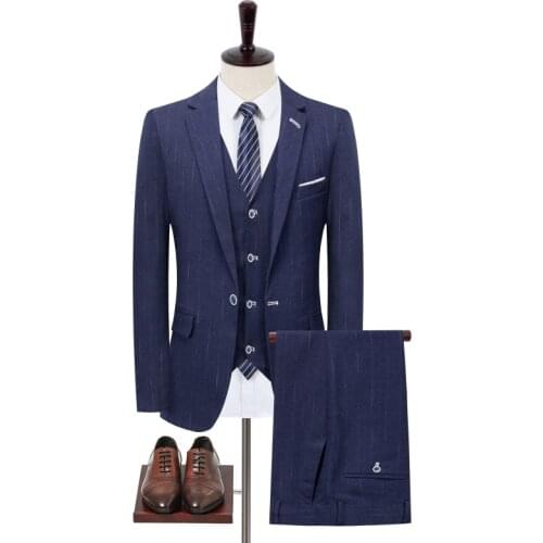 Jacket Vest Pants) Men Slim Fit Suits 3 Pieces Tailored Oversize Men Blazer Dress Groom Wedding Man Suit Fashion Tuxedo Set 5XL