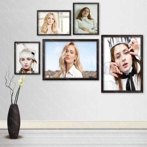 Actor Sophie Turner Posters Wall Art Decor Picture Modern Home Room Decoration Quality Canvas Painting More Size Customizable
