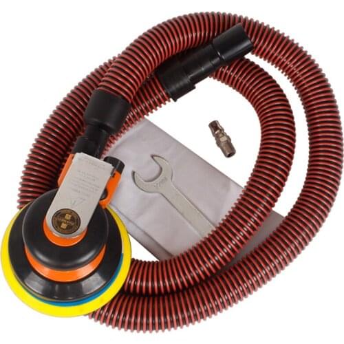 Vacuum cleaning pneumatic polishing machine 125mm disc sandpaper machine sanding machine pneumatic waxing machine