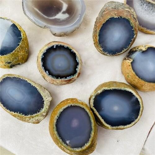 Natural Rare Water Bile Agate Rough Raw Agate Crystal Stone With Water Trapped Inside Moving Feng Shui Original Stone